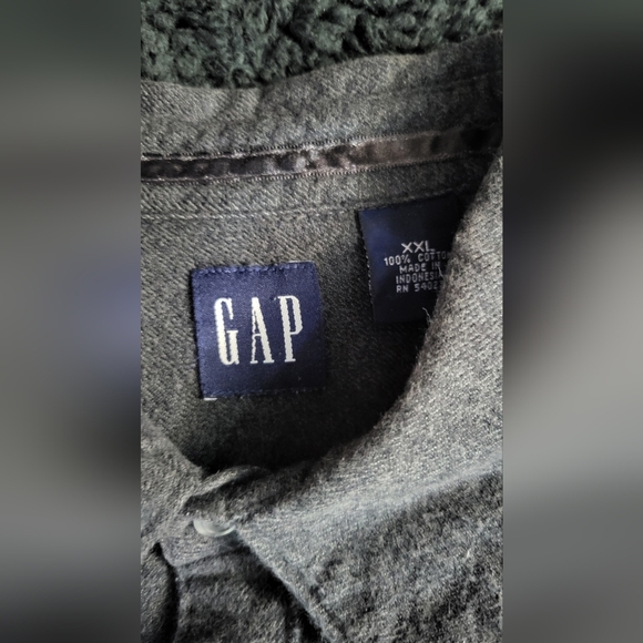 Gap Grey Flannel 100% Cotton Mens XXL - Picture 2 of 5